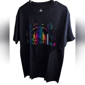 New Disney World Black T-Shirt Size L